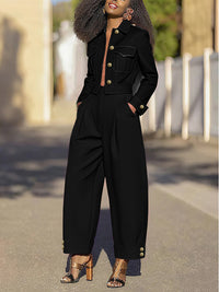 Split-Joint Long Sleeves Lapel Outerwear Jackets&Coats