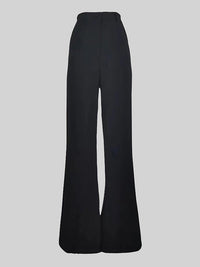 Loose Wide Leg High-Waisted Solid Color Pants Trousers