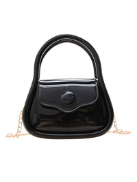 Chains Solid Color Crossbody Bags Satchels