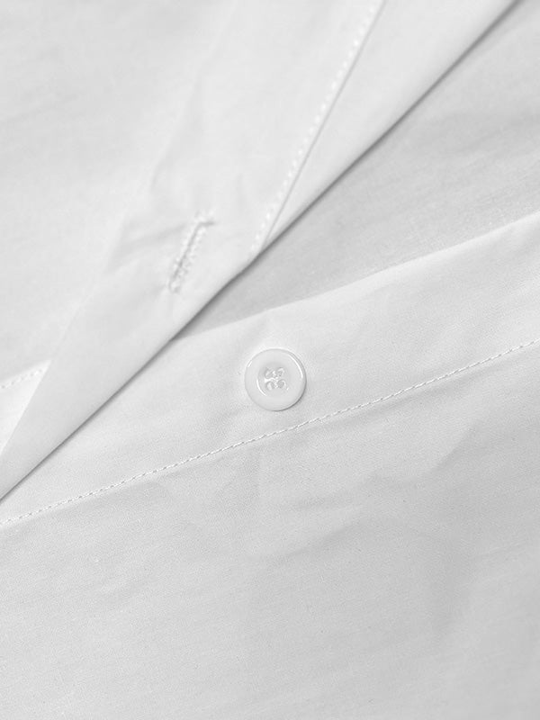 Buttoned Solid Color Long Sleeves Loose Lapel Blouses&Shirts Tops