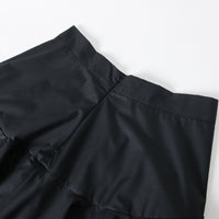 A-Line High Waisted Falbala Solid Color Long Skirts Skirts Bottoms