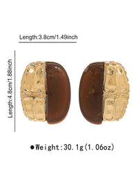 Geometric Split-Joint Drop Earrings