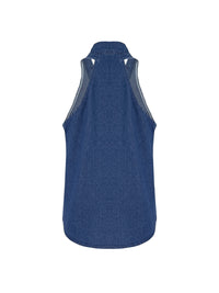 Loose Sleeveless Solid Color V-Neck Vest Top
