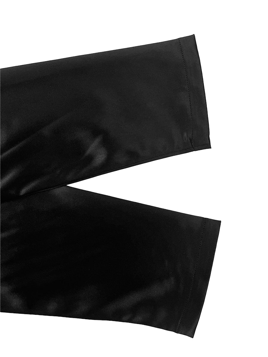 A-Line Three-Quarter Sleeves Pleated Pockets Solid Color V-Neck Midi Dresses