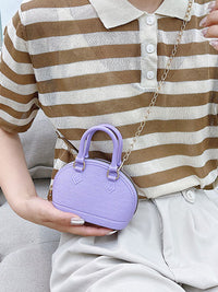 Chains Geometric Zipper Crossbody Bags Satchels