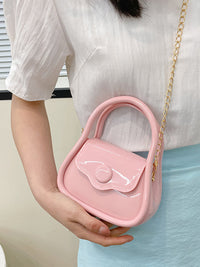 Chains Solid Color Crossbody Bags Satchels