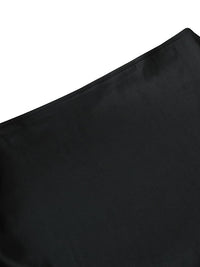 High Waisted Elasticity Solid Color Split-Joint Skirts