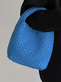 Solid Color Woven Bags Handbags