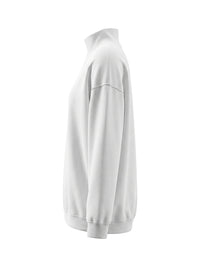 Long Sleeves Loose Buttoned Solid Color Split-Joint High Neck Mini Dresses Sweatershirt