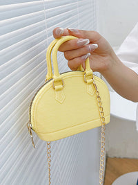 Chains Geometric Zipper Crossbody Bags Satchels
