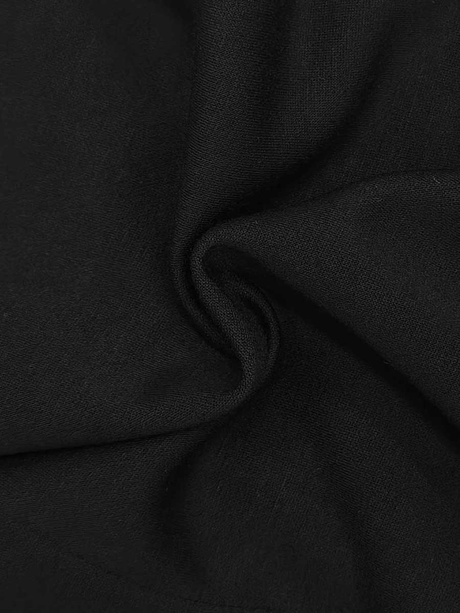 Sleeveless Solid Color Tasseled Round-Neck Tank Top