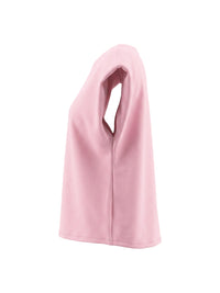Cap Sleeve Loose Solid Color Round-Neck Blouses&Shirts Tops