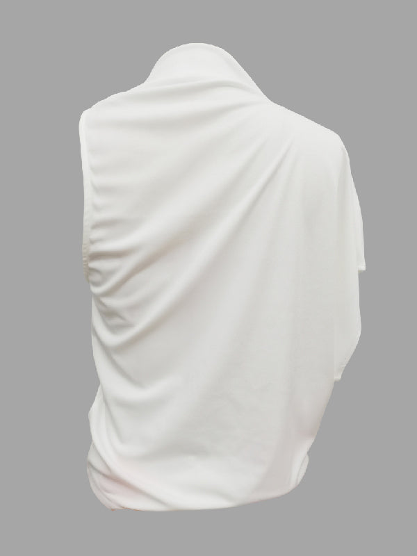 Applique Asymmetric Embroidered Figure Mock Neck Blouses&shirts Tops