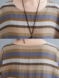 Original Stripe Round-Neck Dress