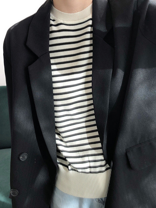 Loose Solid Color Casual Blazer Outwear