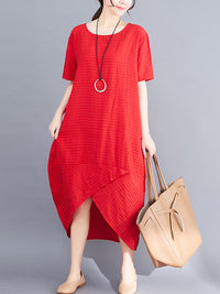 Casual Split-joint Midi Dress