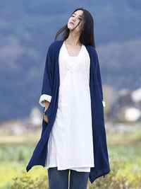 National Style Botton Cotton Cover-up