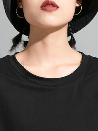 Original Falbala Split-Joint T-Shirts Tops