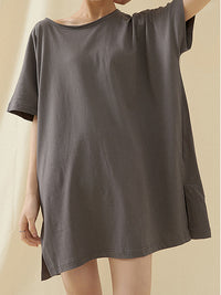 Loose Simple Solid Comfortable T-Shirts