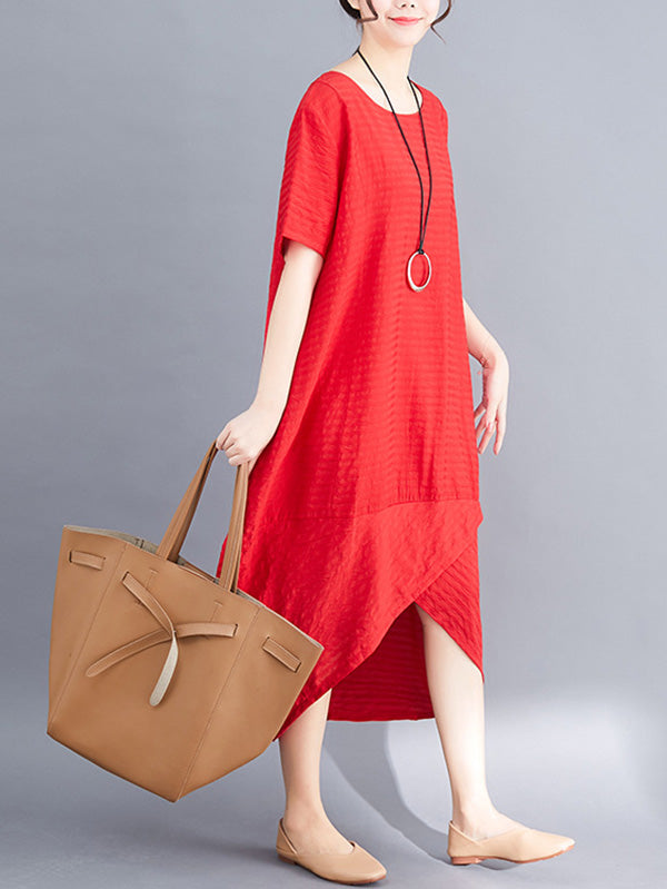 Casual Split-joint Midi Dress