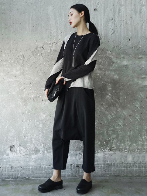 Light Split-joint Harem Pants