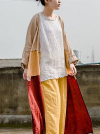 White Fringed Cotton T-shirt