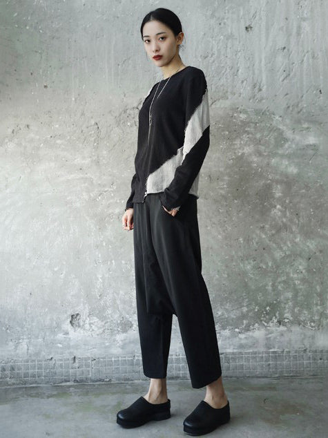 Light Split-joint Harem Pants
