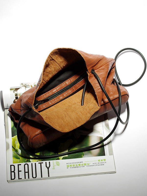 Retro Ruffled Single-shoulder Bag