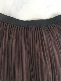 Elastics Waist Gauze Hemline Skirt