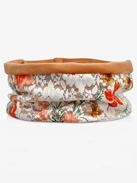 Lace-paneled Floral All seasons Hood