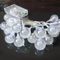 String Light LED Crystal Ball Waterproof Fairy Lighting for Garden Home Landscape Holiday Decoration