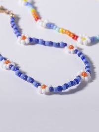 Boho Chic Rainbow Flower Beaded Anklets