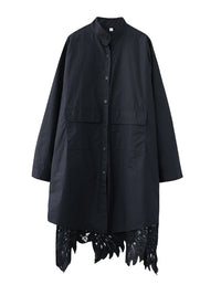 Original Solid Irregularity Hollow Dress