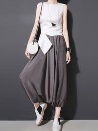3 Colors Elasticity Cuprammonuium Knickerbockers Culotte Pants