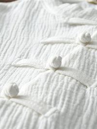 White Ramie Cotton Sleeveless Linen Dress