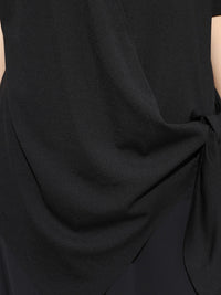 Original Irregularity Split-Joint Solid T-Shirts Tops