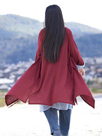 National Style Botton Cotton Cover-up