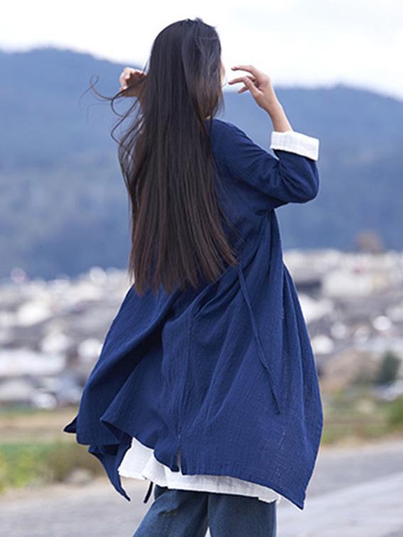 National Style Botton Cotton Cover-up