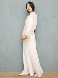 Split-side Long Ao Dai Cheongsam Dress